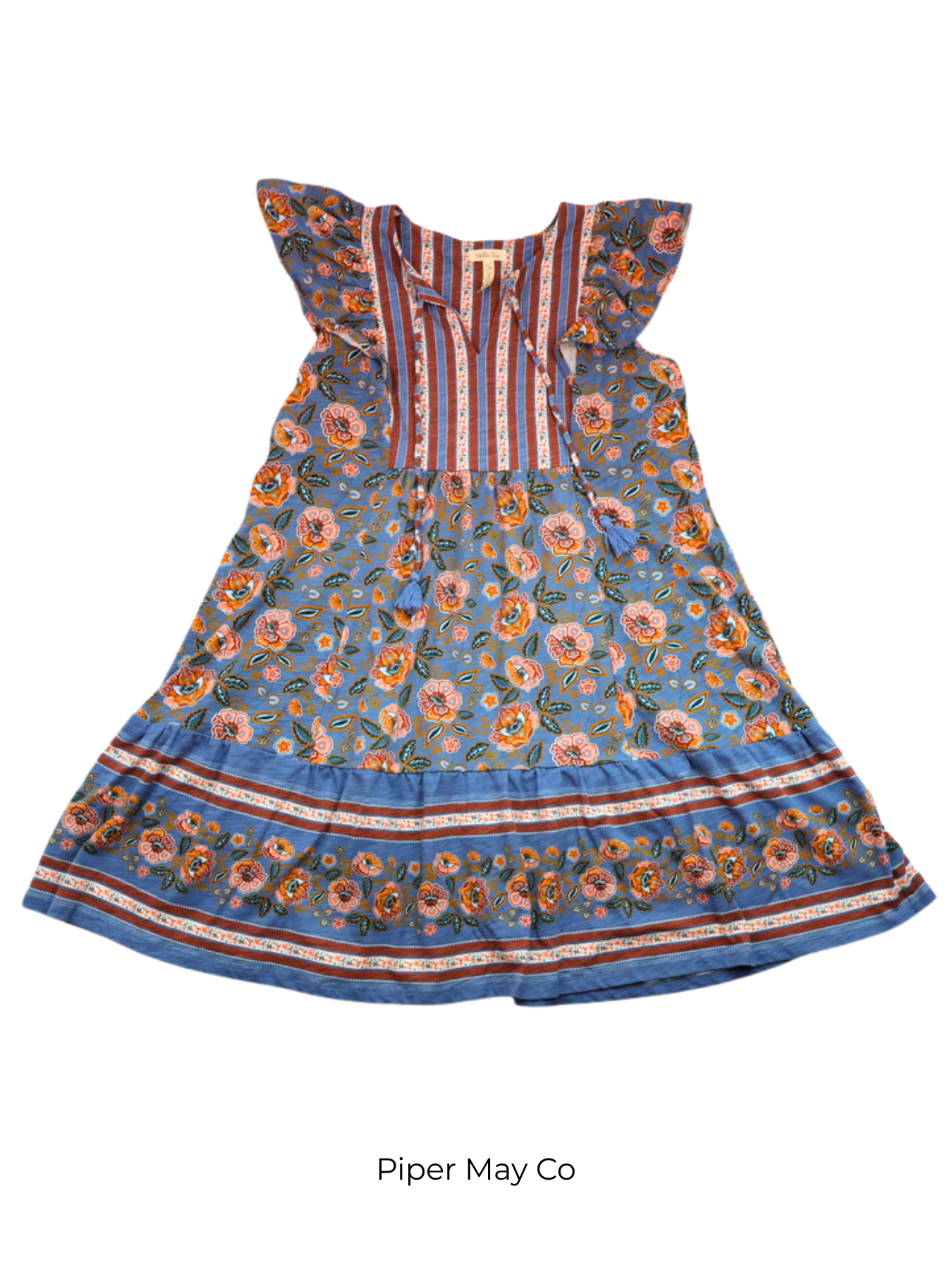 Matilda Jane Boho Floral Tassel Dress | Size Small | Effortless Statement Piece