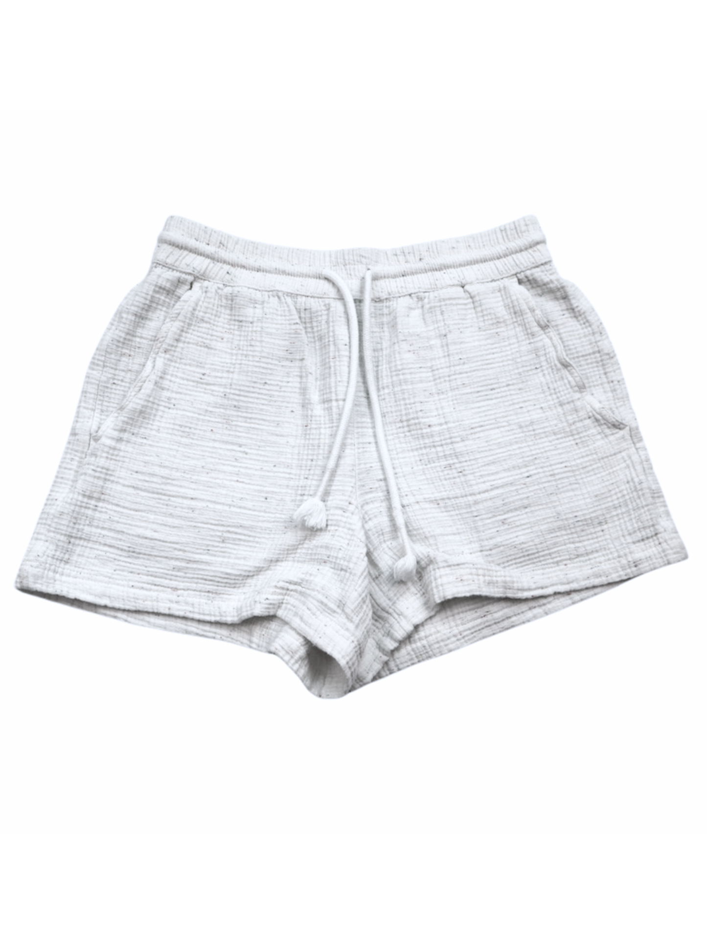 Lou & Grey Textured Lounge Shorts – Effortless Everyday Luxury | Size Small