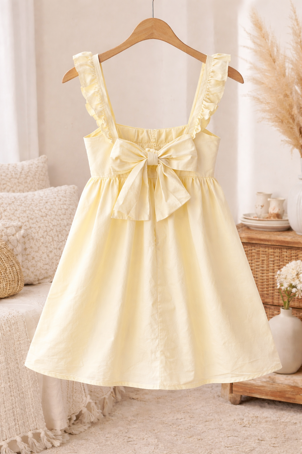 Alter’d State Babydoll Dress – Pale Yellow | Size Medium