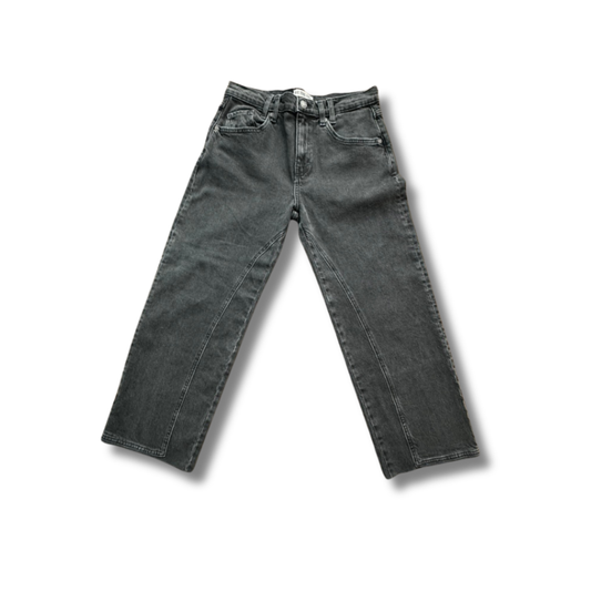 WE THE FREE Black High Rise Straight Jeans Raw Hem | Size 27 | NWOT