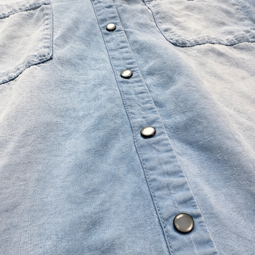 Zenana Soft Denim High-Low Shirt Dress – Size XL
