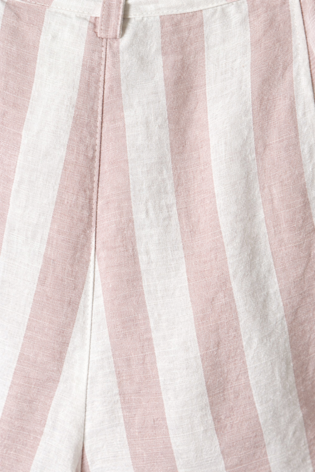 Rails Pink & White Stripe Tie Waist Linen Shorts | Size Small