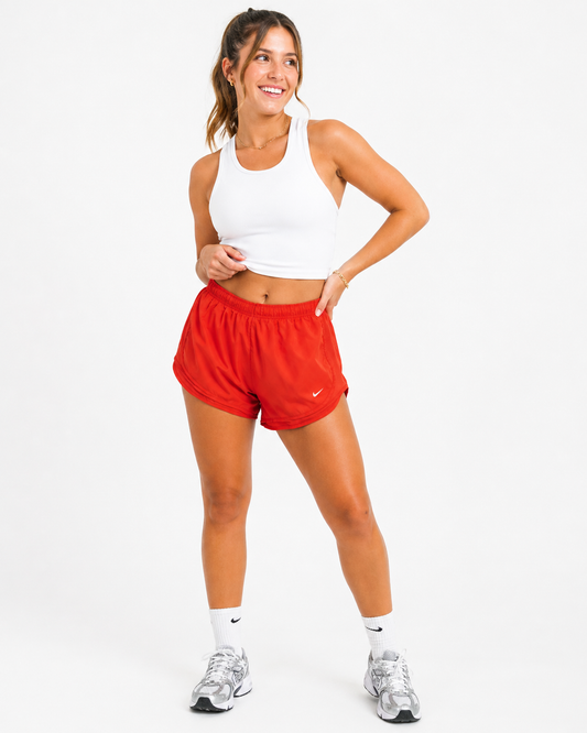 Nike Bright Orange Running Shorts – Lightweight Performance Essential (Size Large)