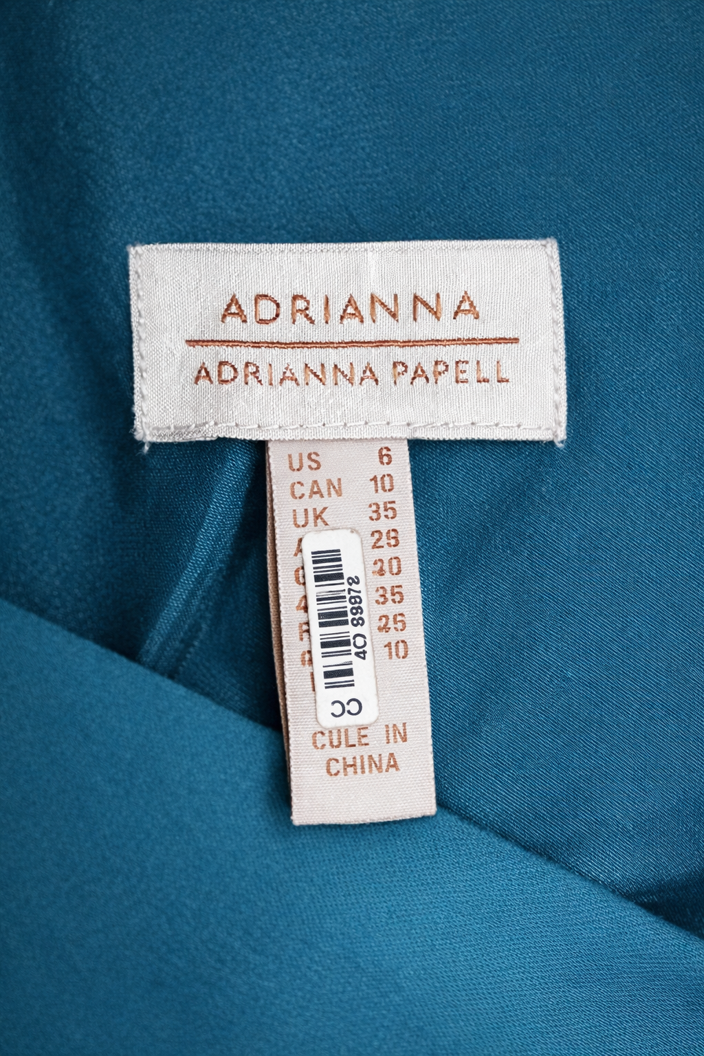 Adrianna Papell Formal Halter Gown – Teal | Size 6