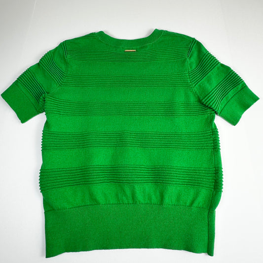 Michael Kors Ribbed Knit Short Sleeve Sweater – Size Medium