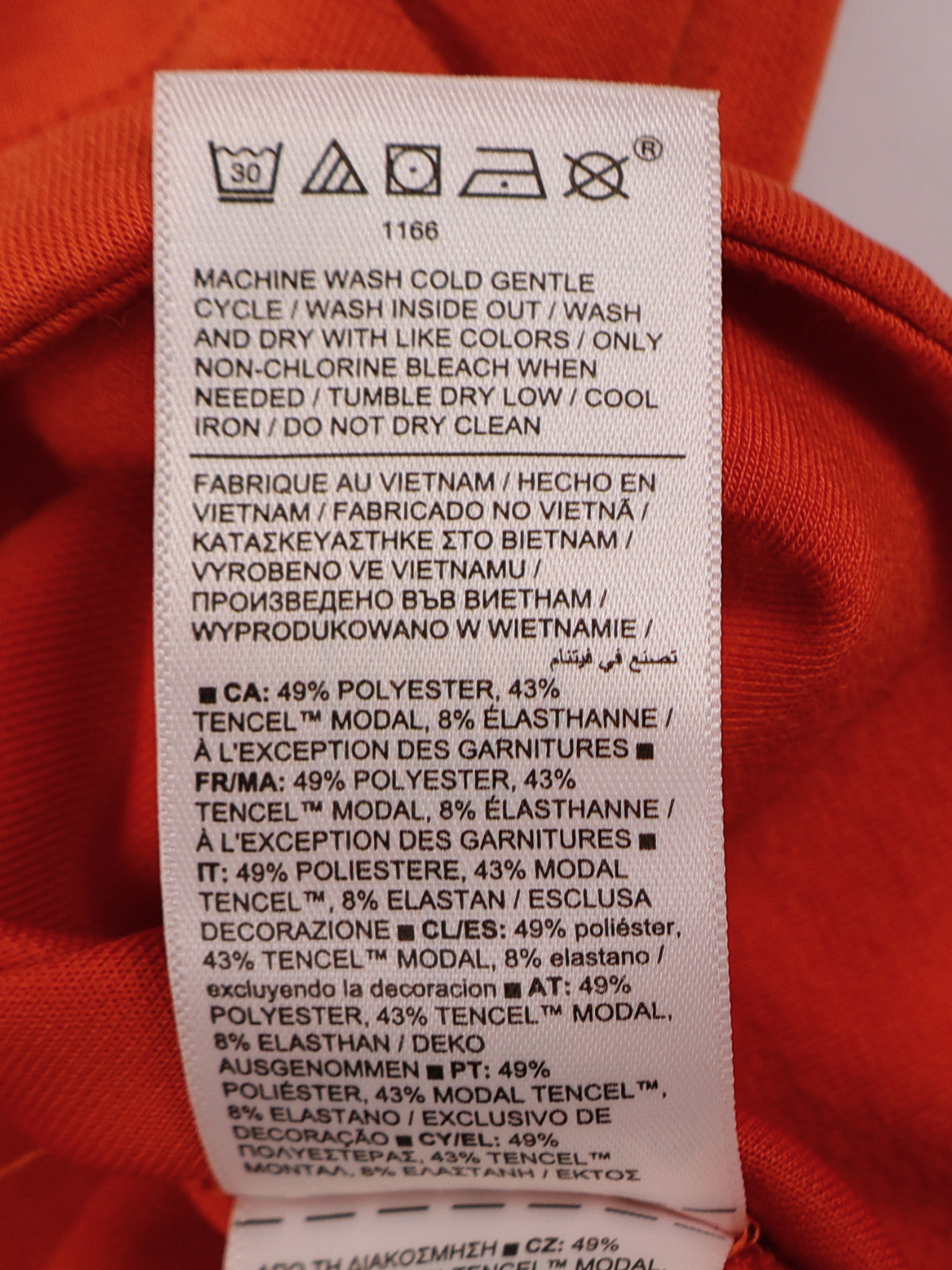 Athleta Super Soft Orange Hoodie Small Modal Blend Athleisure Sweatshirt