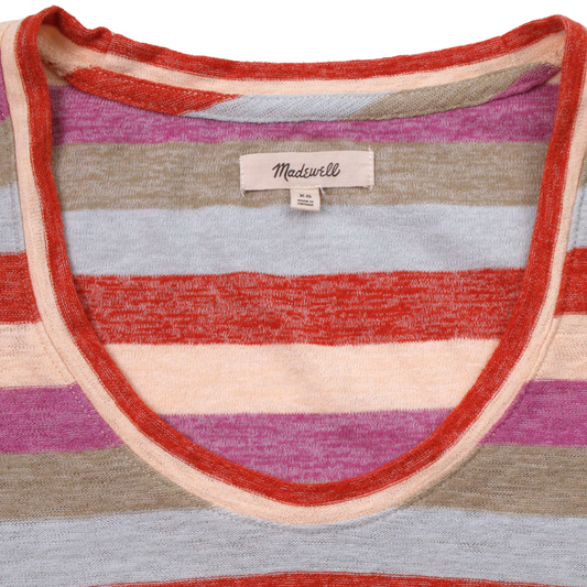 Madewell Striped Scoop Neck Tee – Size XS