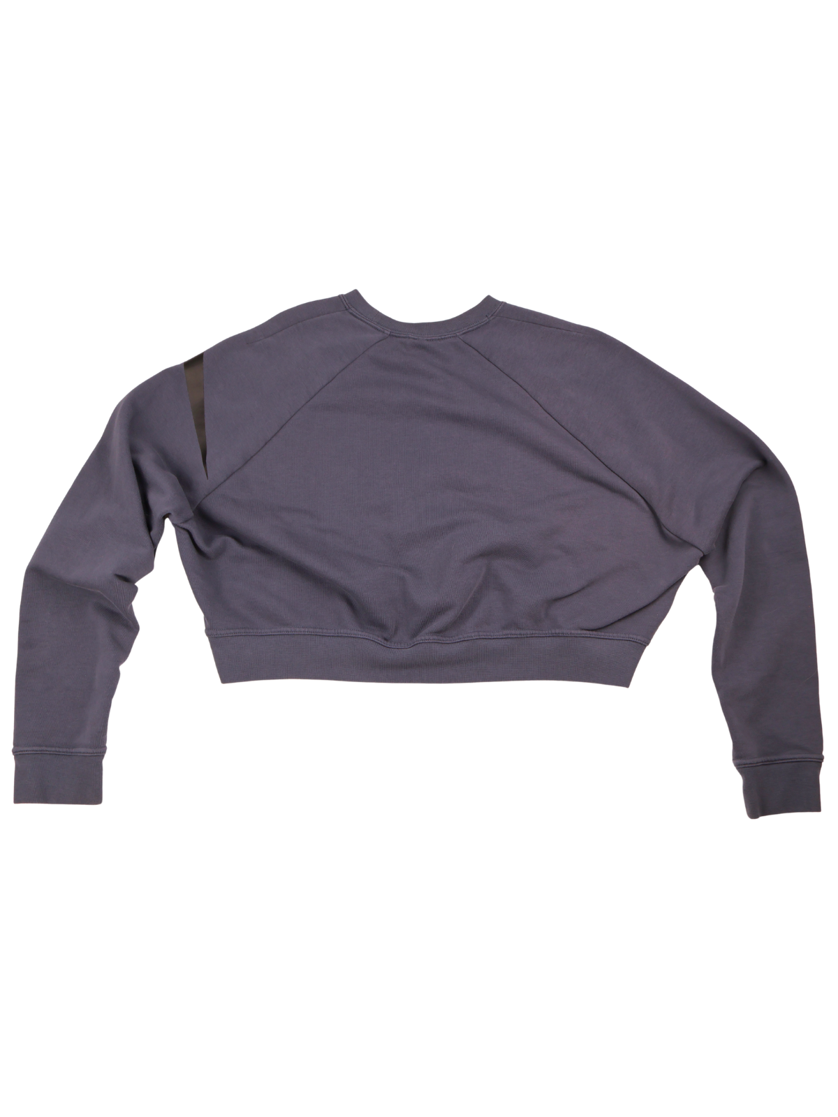 Nike Dri-FIT Blue Cropped Sweatshirt Medium Oversized Swoosh Pullover