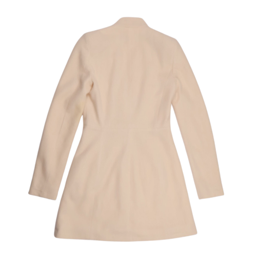 Zara Basic Tailored Coat – Cream | Size XS