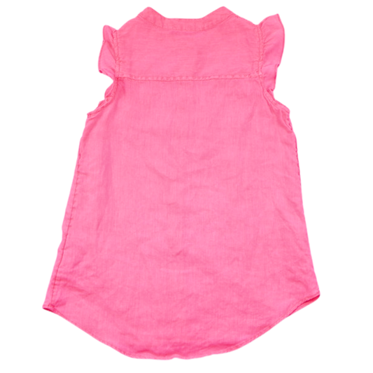 Lilly Pulitzer Linen Button Front Tank – Bright Pink | Size XXS