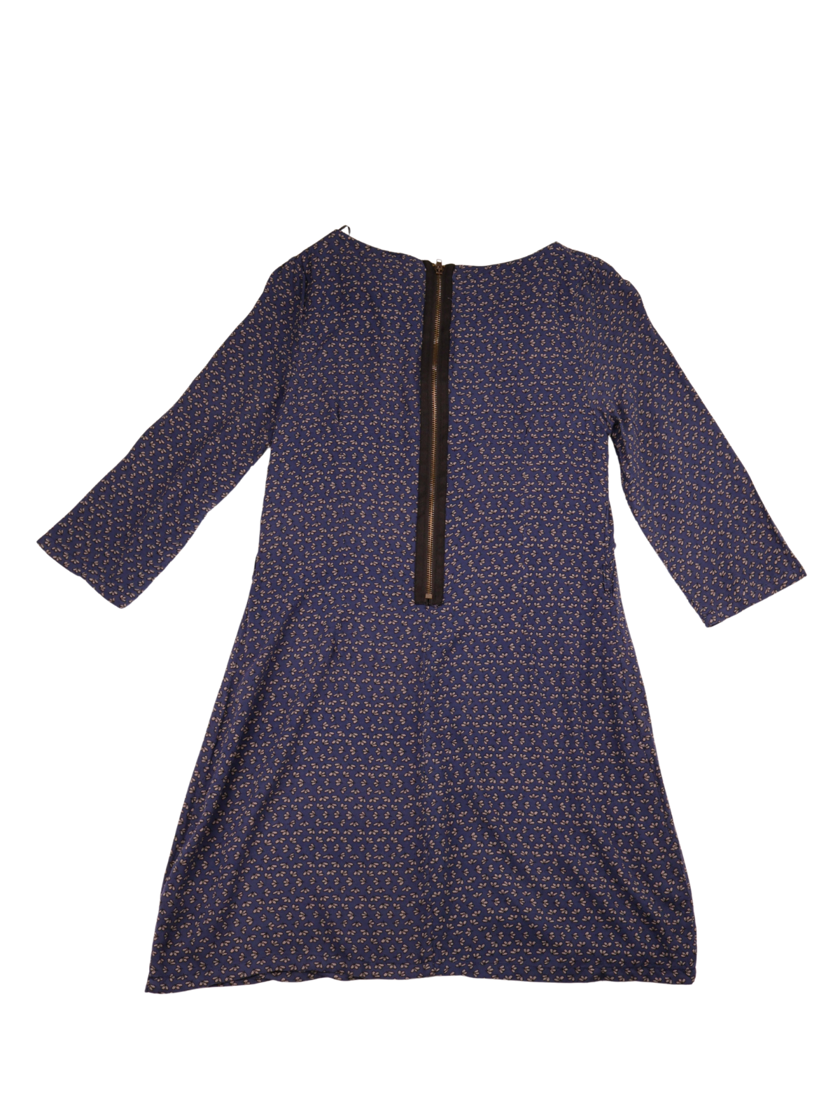 Cotton Candy Blue Bee Print Dress | Ruffle Shoulder Mini Dress | Size Medium