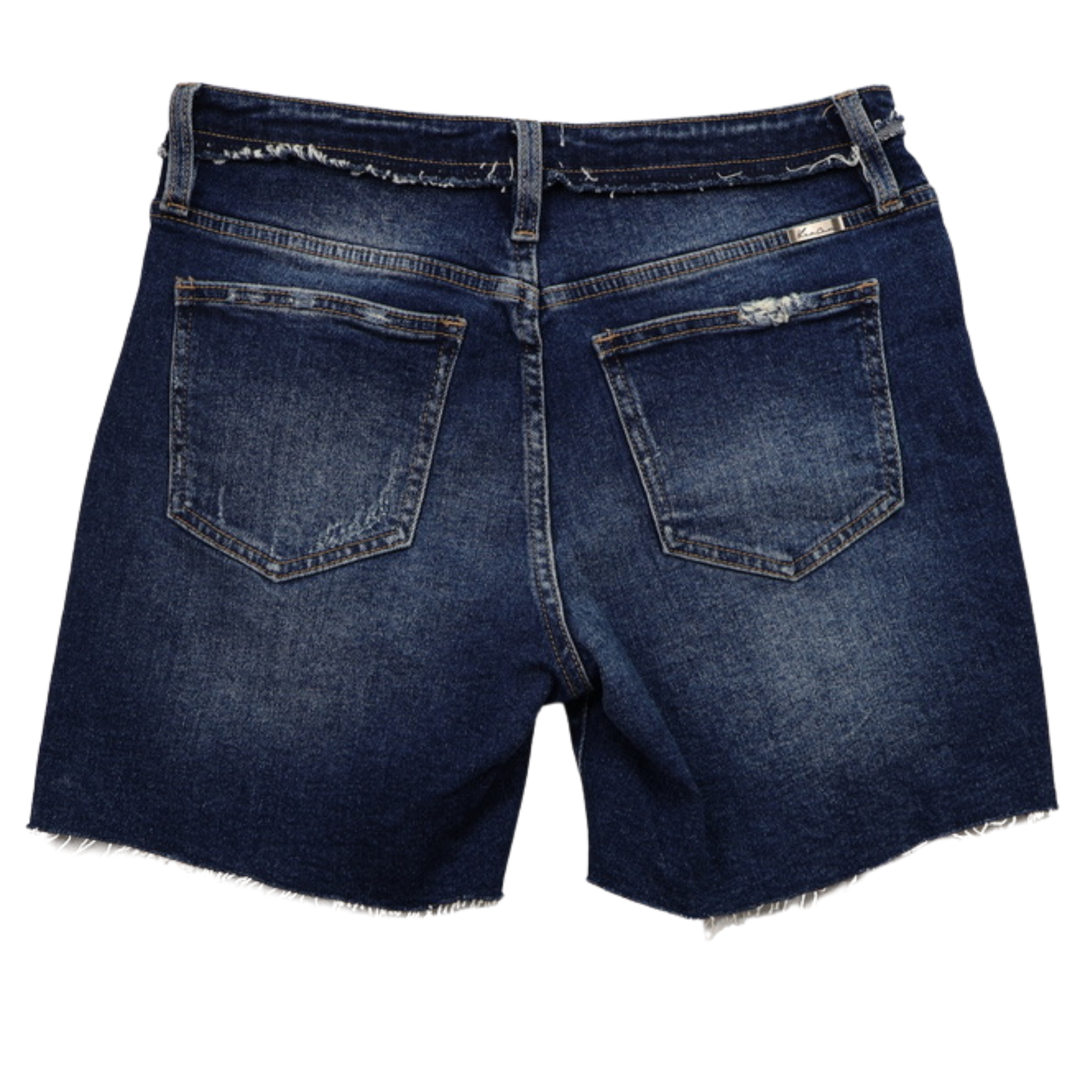 KanCan Distressed Denim Shorts – Size 7/27 – High Rise Raw Hem Cutoffs