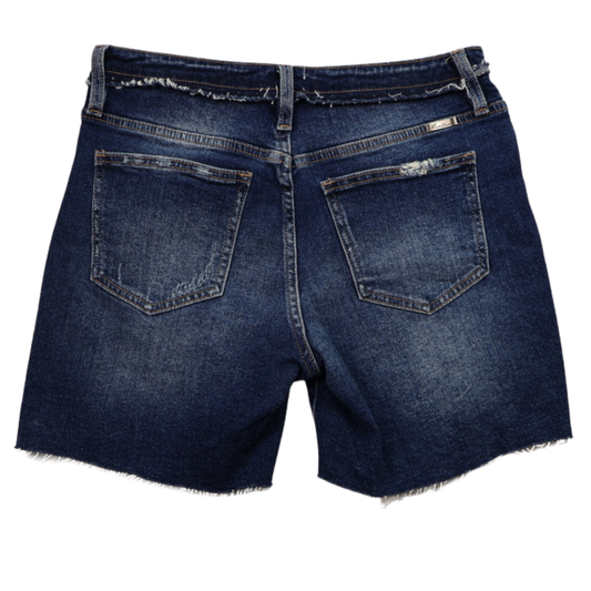 KanCan Distressed Denim Shorts – Size 7/27 – High Rise Raw Hem Cutoffs
