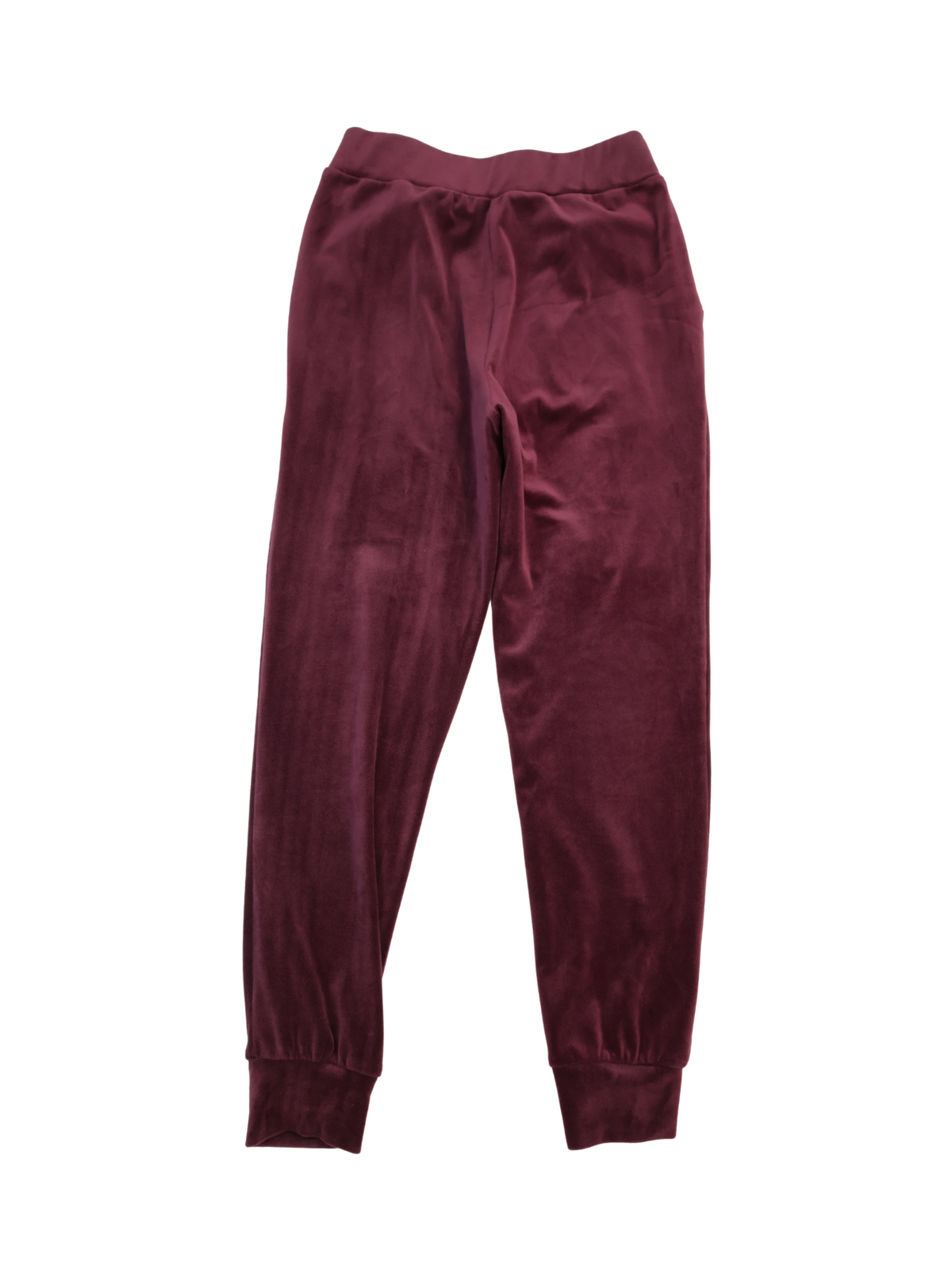 Cable & Gauge Velvety Joggers – Deep Maroon | Elevated Lounge Pant | Size XS