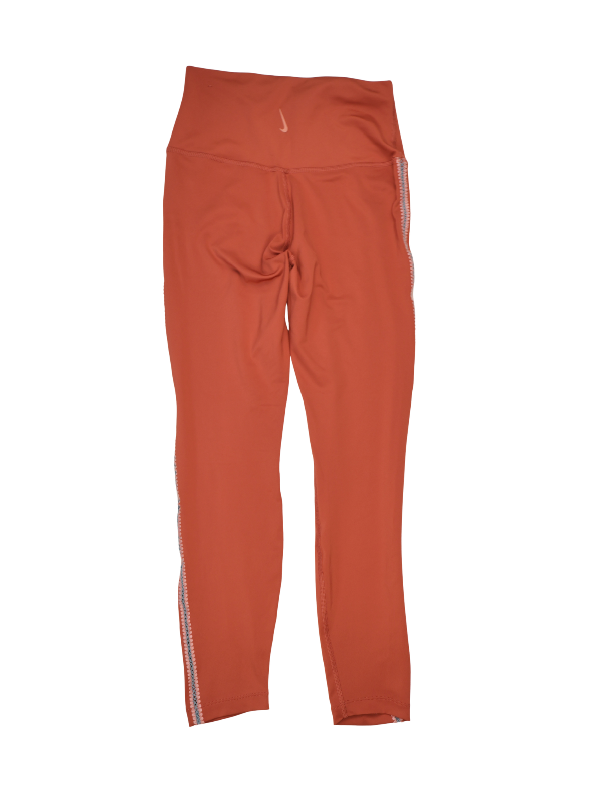 Nike High-Rise Coral Leggings – Sculpting Fit with Side Detail (Size Small)