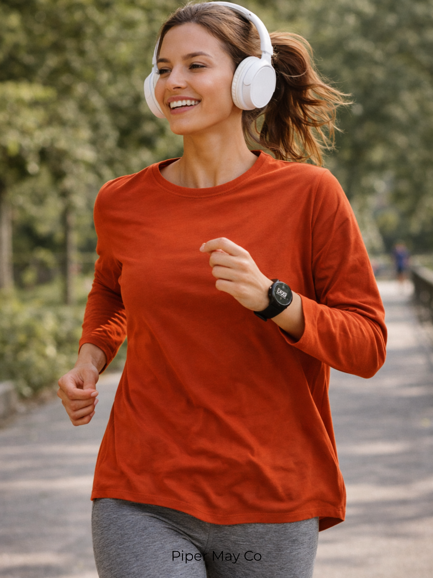 Lululemon Burnt Orange Oversized Long Sleeve – Relaxed Fit Performance Essential | Size Large