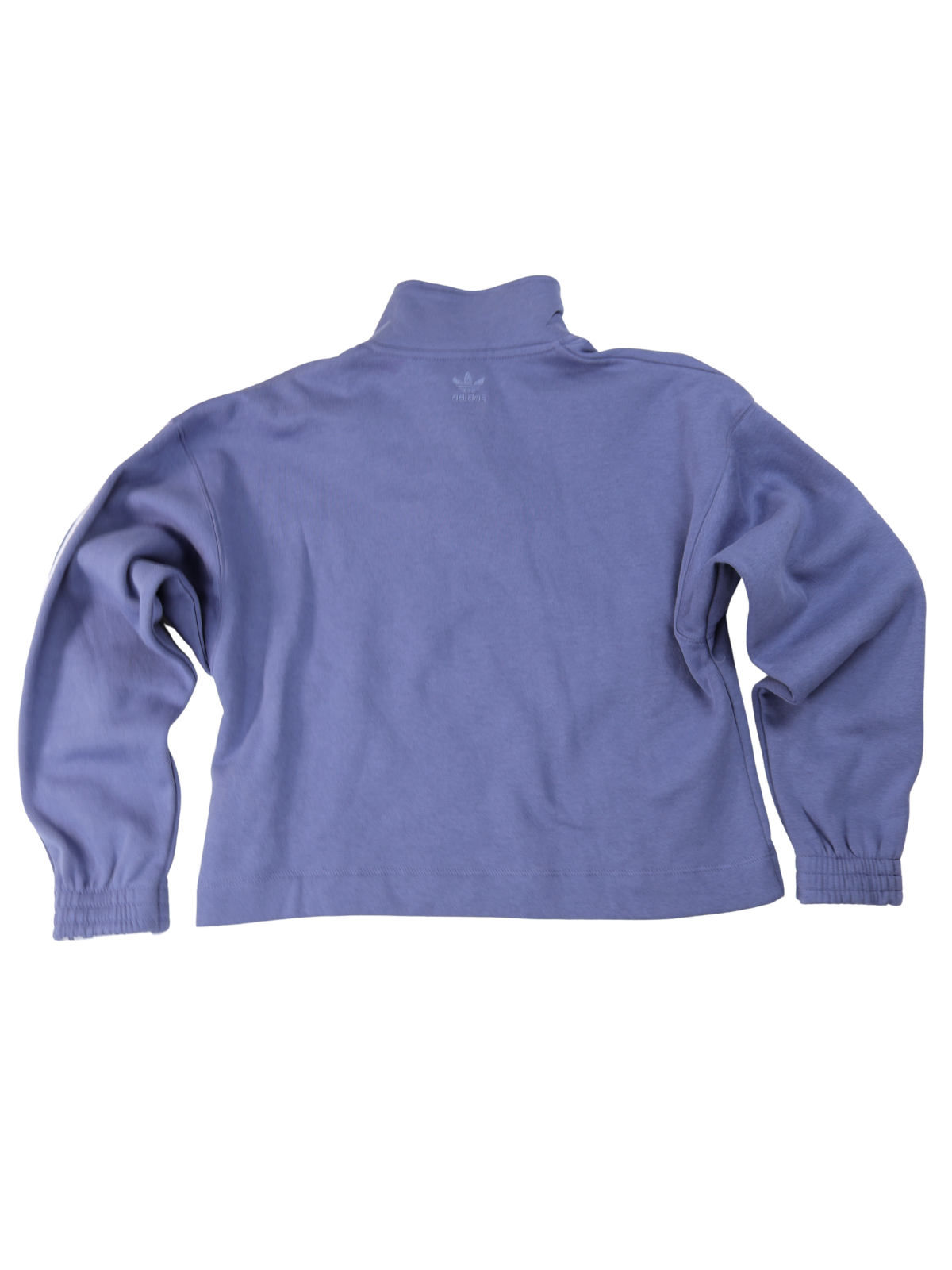 Adidas Originals Mock Neck Sweatshirt XS NWT Blue Snap Pullover