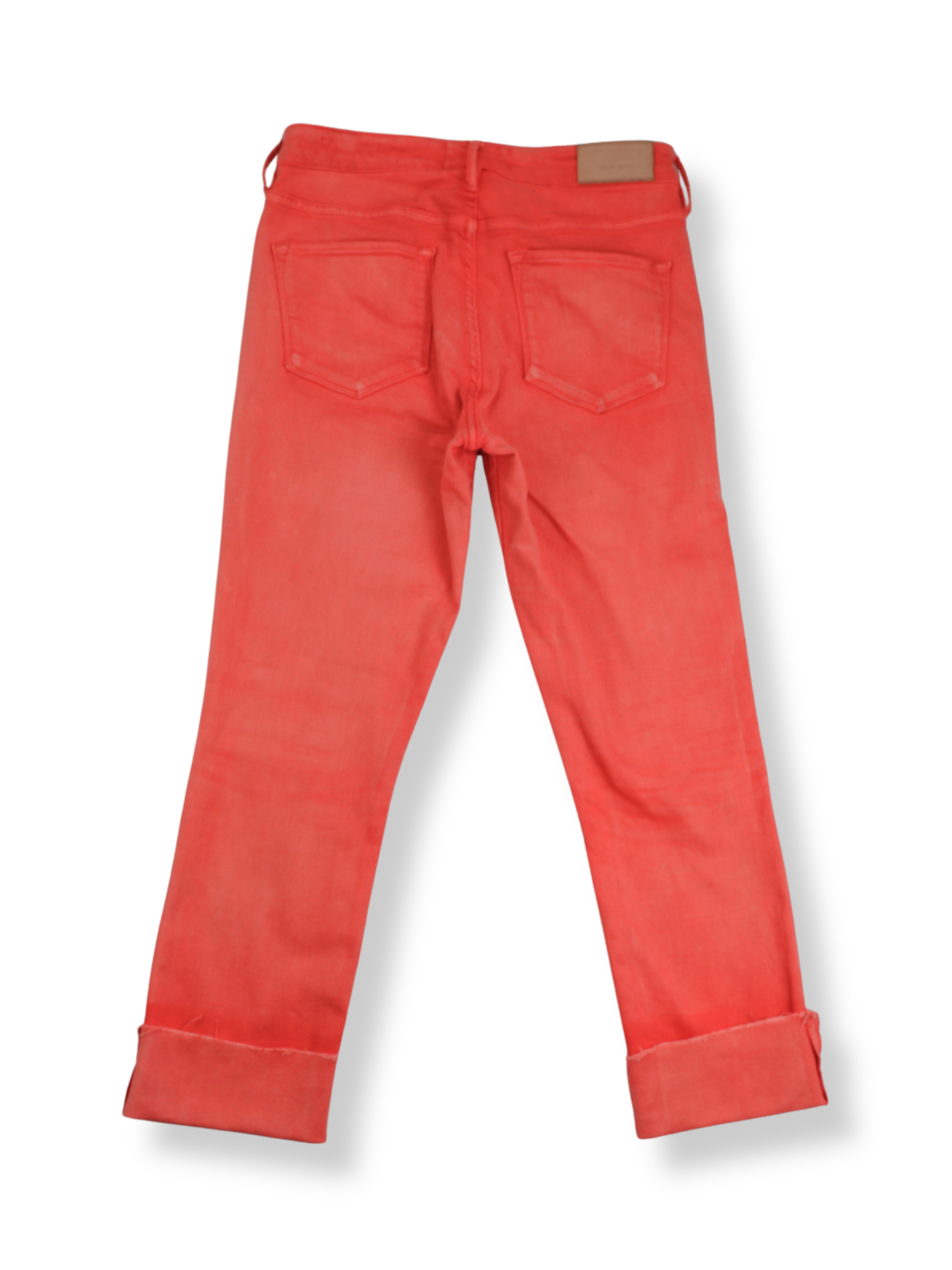 Dear John Salmon Cropped Jeans Size 27 | High Rise Straight Leg | Modern Color Denim