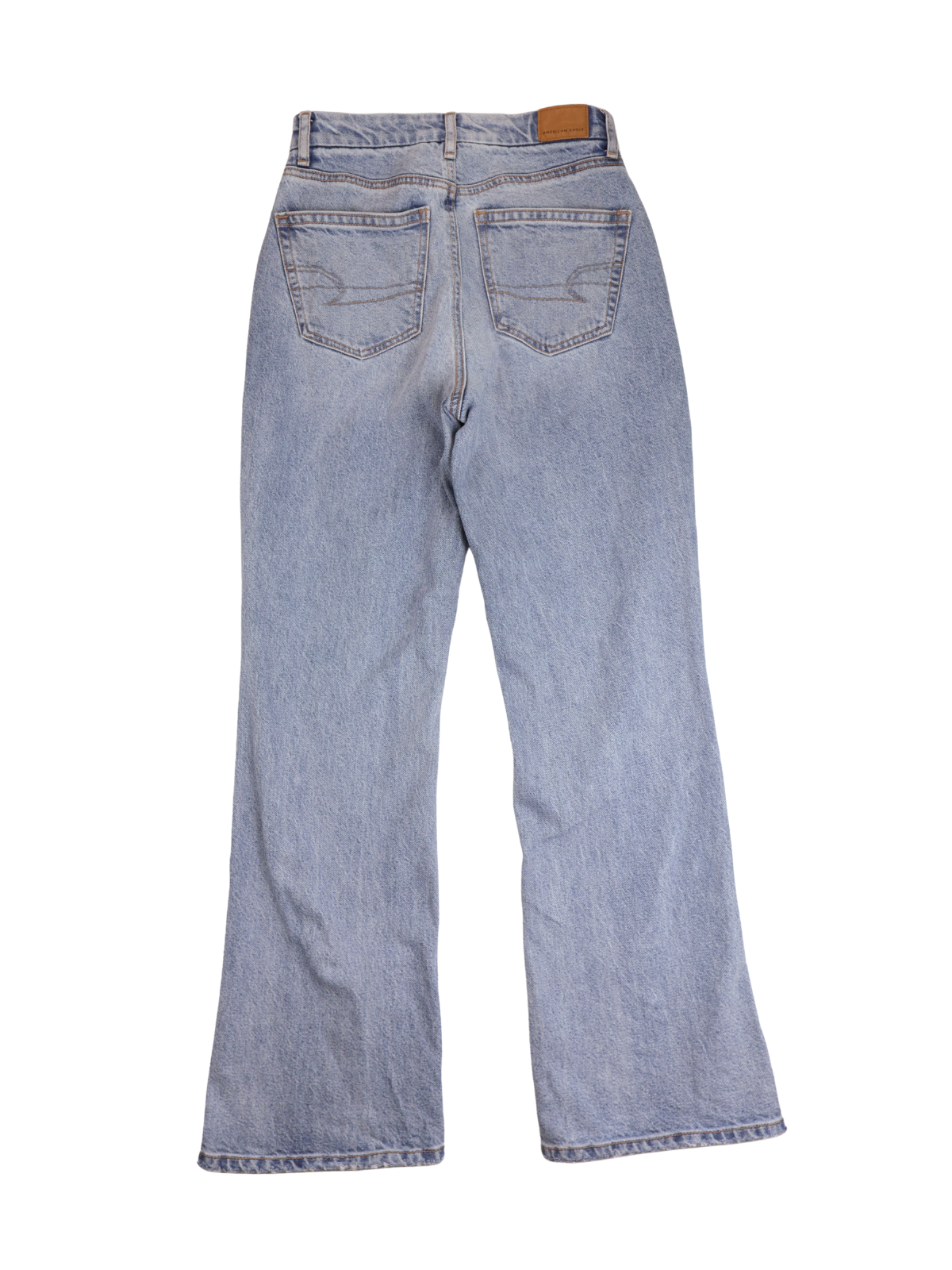American Eagle Flare Jeans Size 0 | High Rise Front Slit Denim | Trend Fit