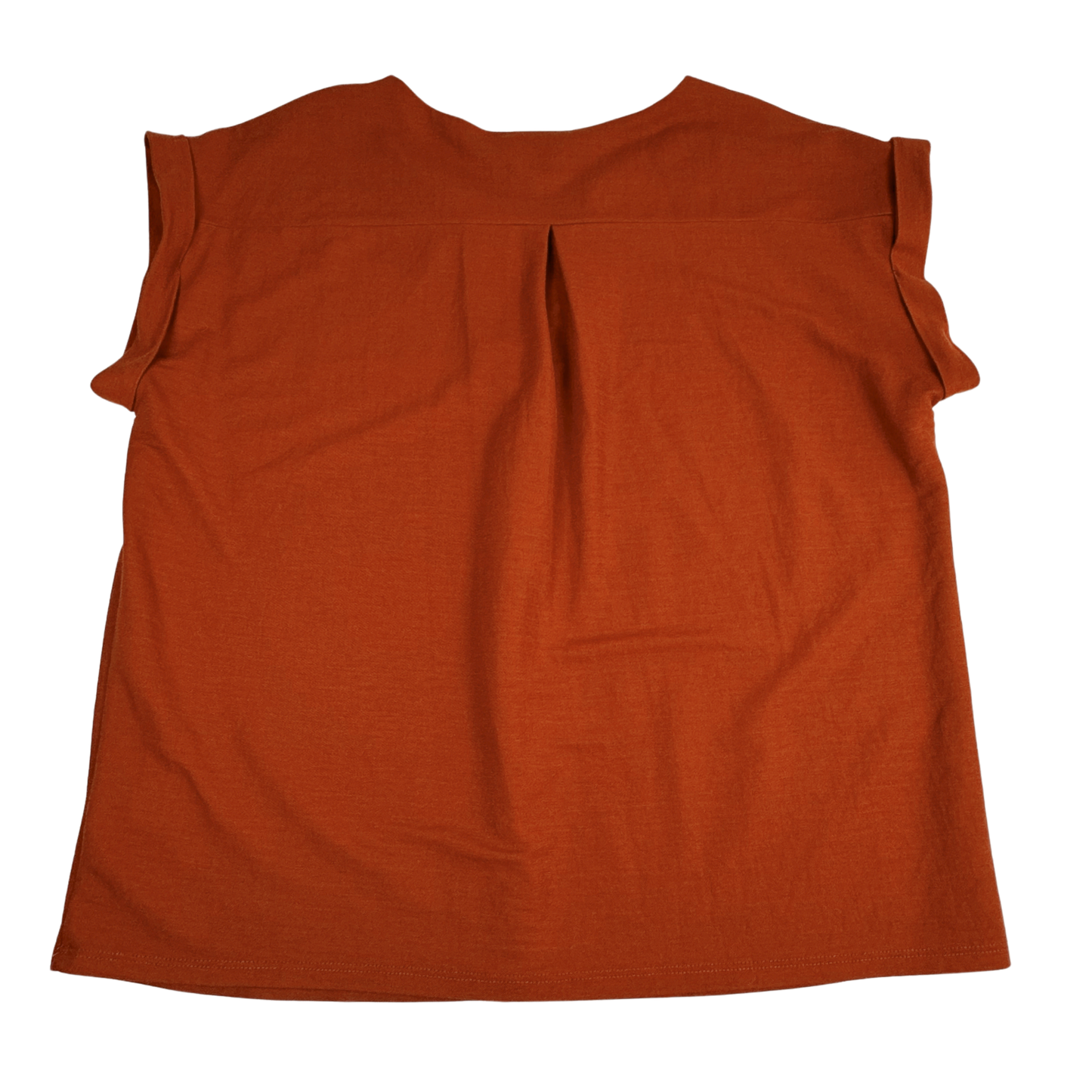 Bobeau Rust V-Neck Blouse – Size Small