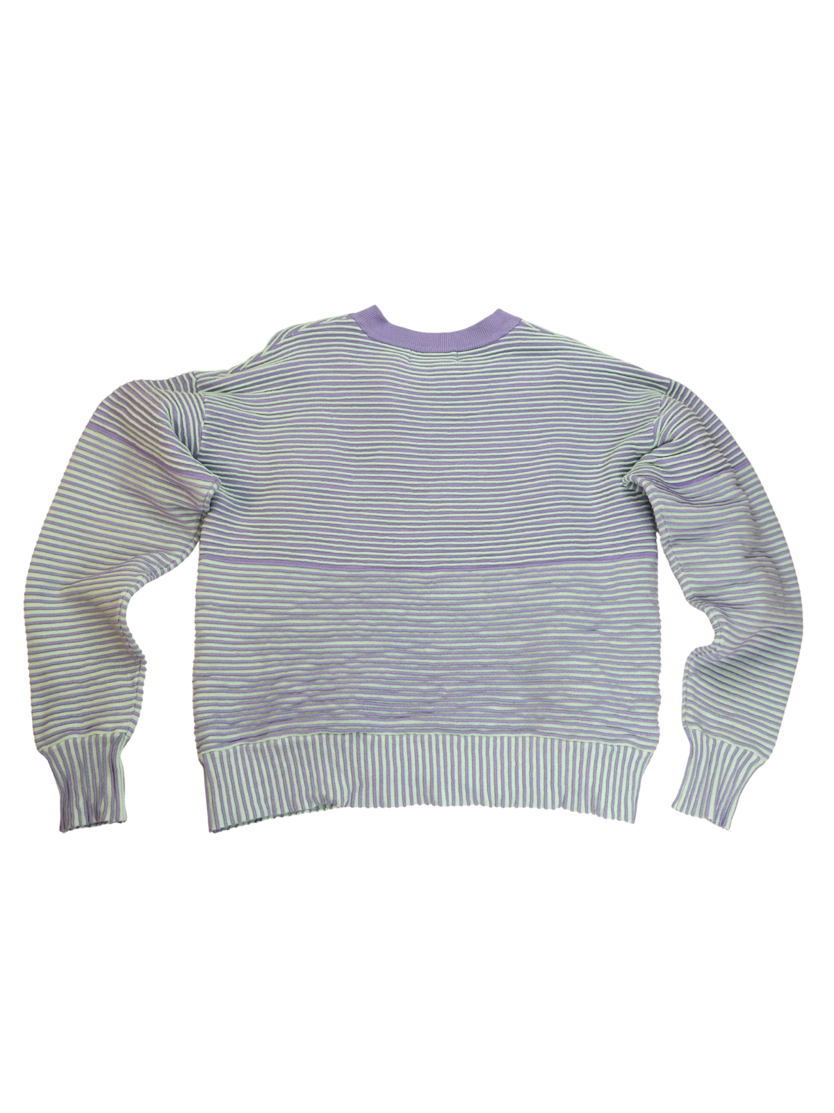 Beach Riot Lavender Mint Striped Sweatshirt Small Oversized Lounge Pullover