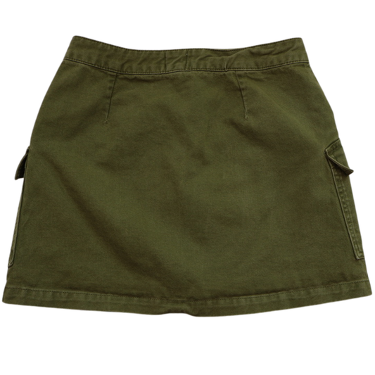 BDG Olive Green Utility Mini Skirt Size M Cotton Cargo Style