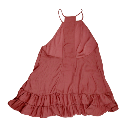 Free People Rust Ruffle Flowy Blouse | Size Small