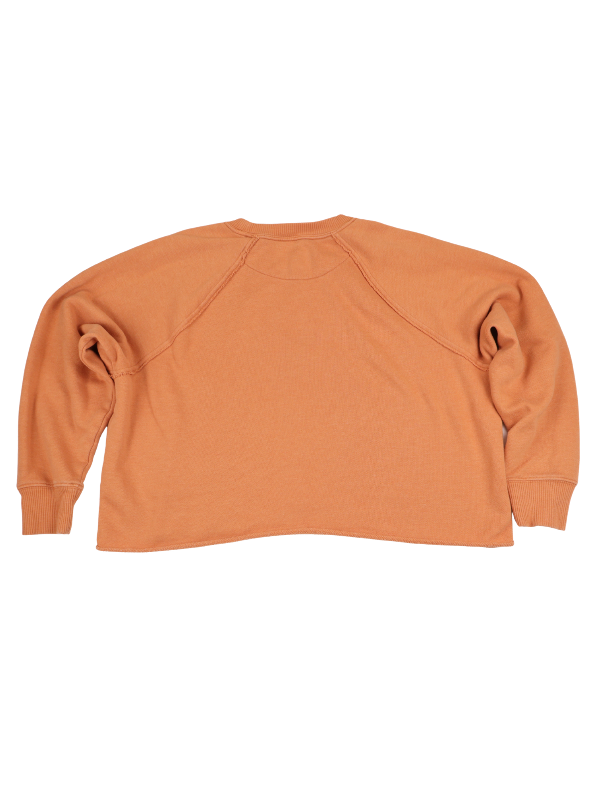 Aerie Burnt Orange Cropped Sweatshirt Oversized Pullover Size Medium
