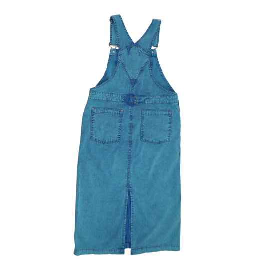 BDG Denim Overall Midi Dress – Vintage Wash Utility Style | Size M