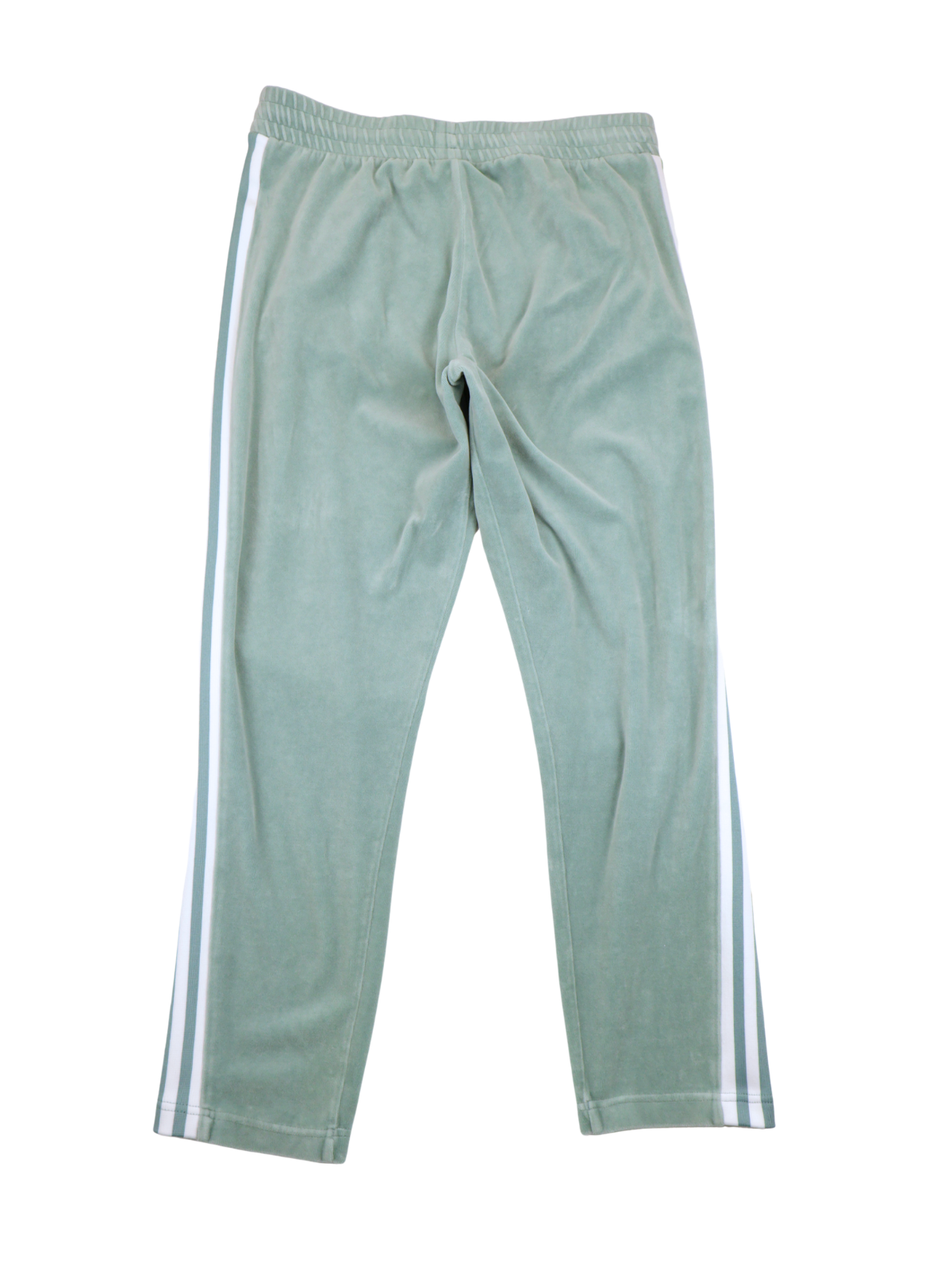 Adidas Velour Track Joggers Green 3 Stripe Lounge Pants Size Large