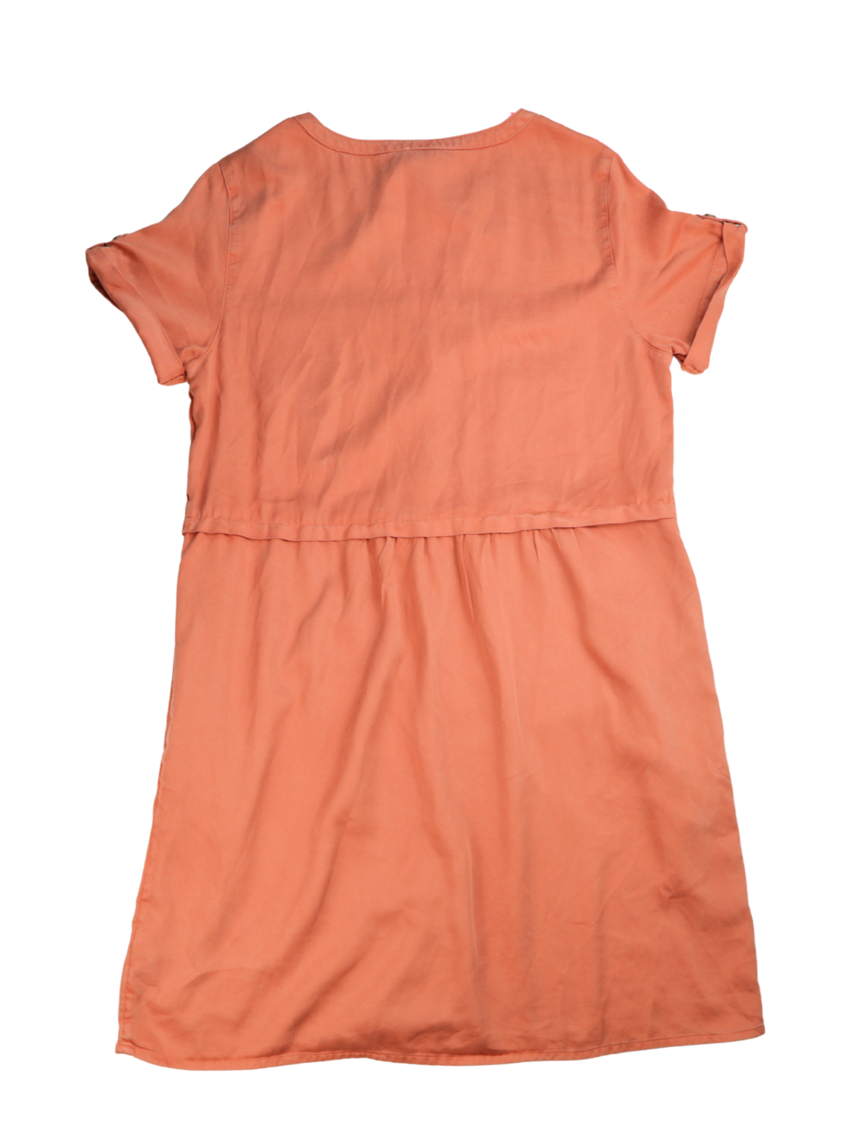Nicole Miller Coral Button Front Dress – Effortless Everyday Statement (Size Medium)