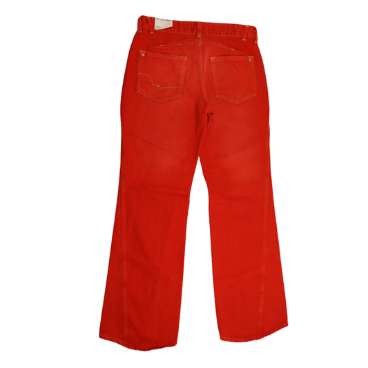 WE THE FREE Carnivale Low Rise Bootcut Jeans | Red Statement Denim | Size 28 | NWT