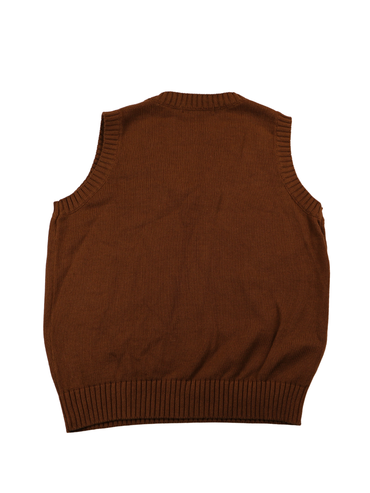 Brandy Melville Brown Cotton Sweater Vest One Size