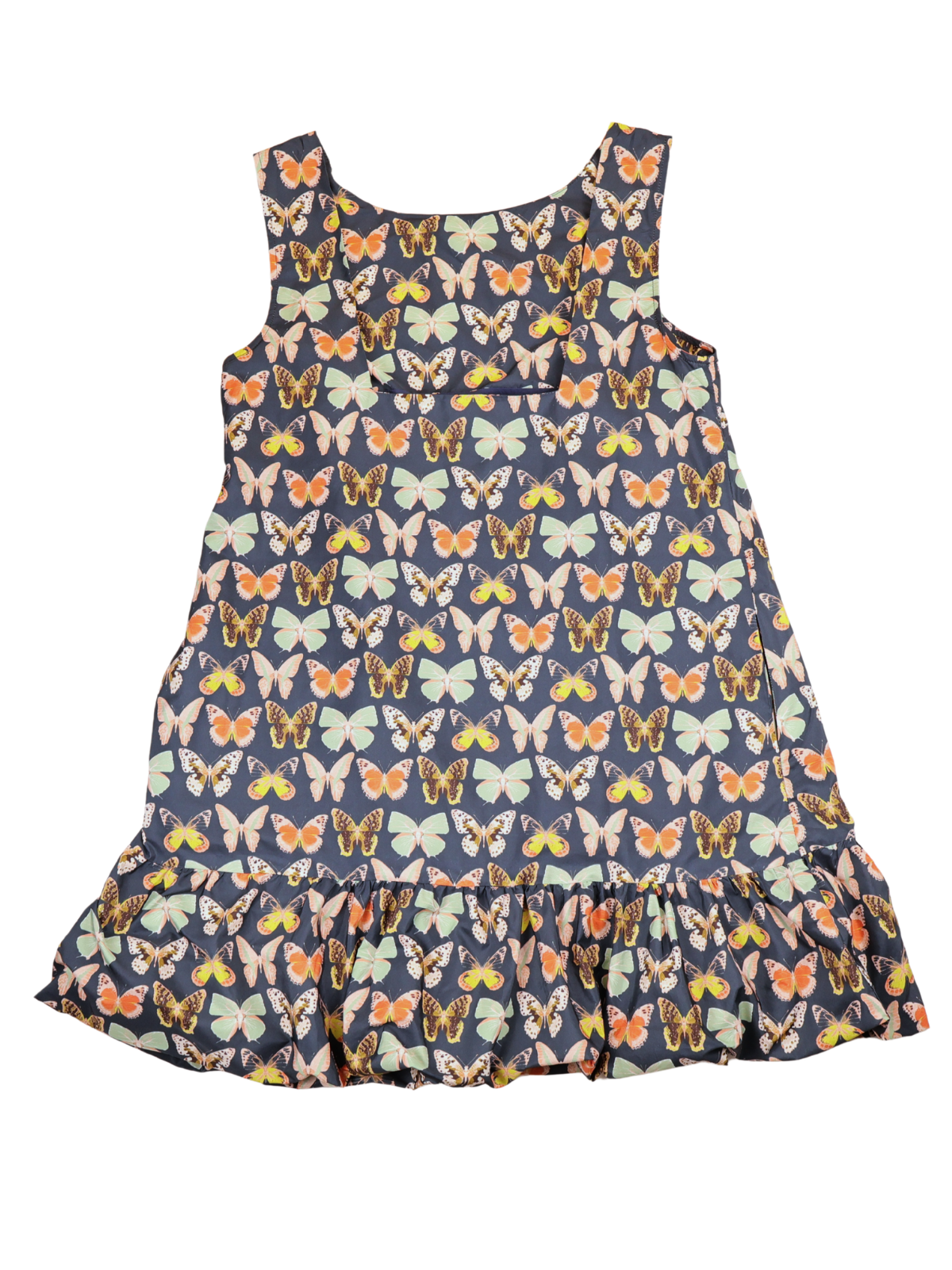 Maeve Anthropologie Butterfly Print Balloon Hem Dress Size 12