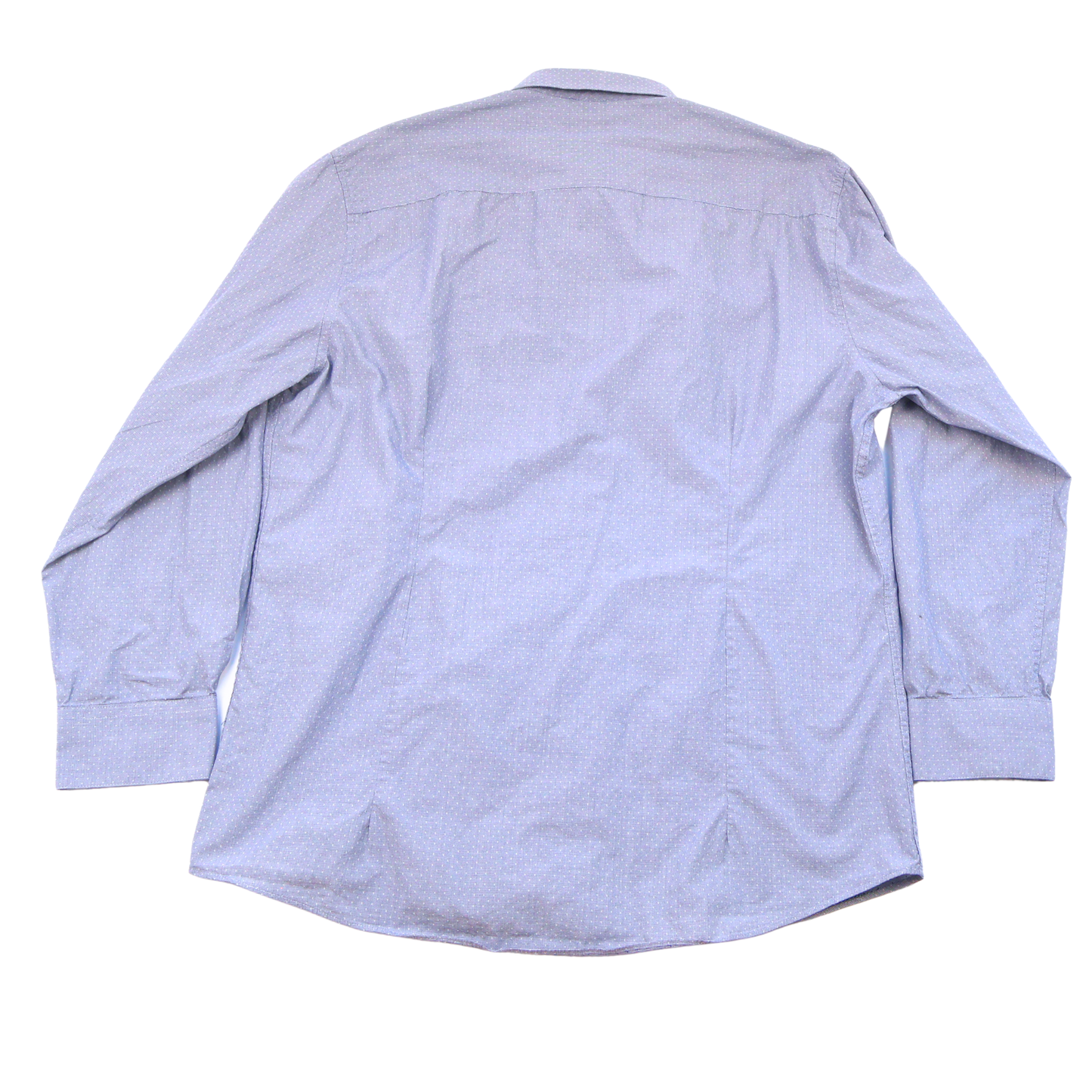 Bar III Slim Fit Button Down – Blue Micro Print | Size L