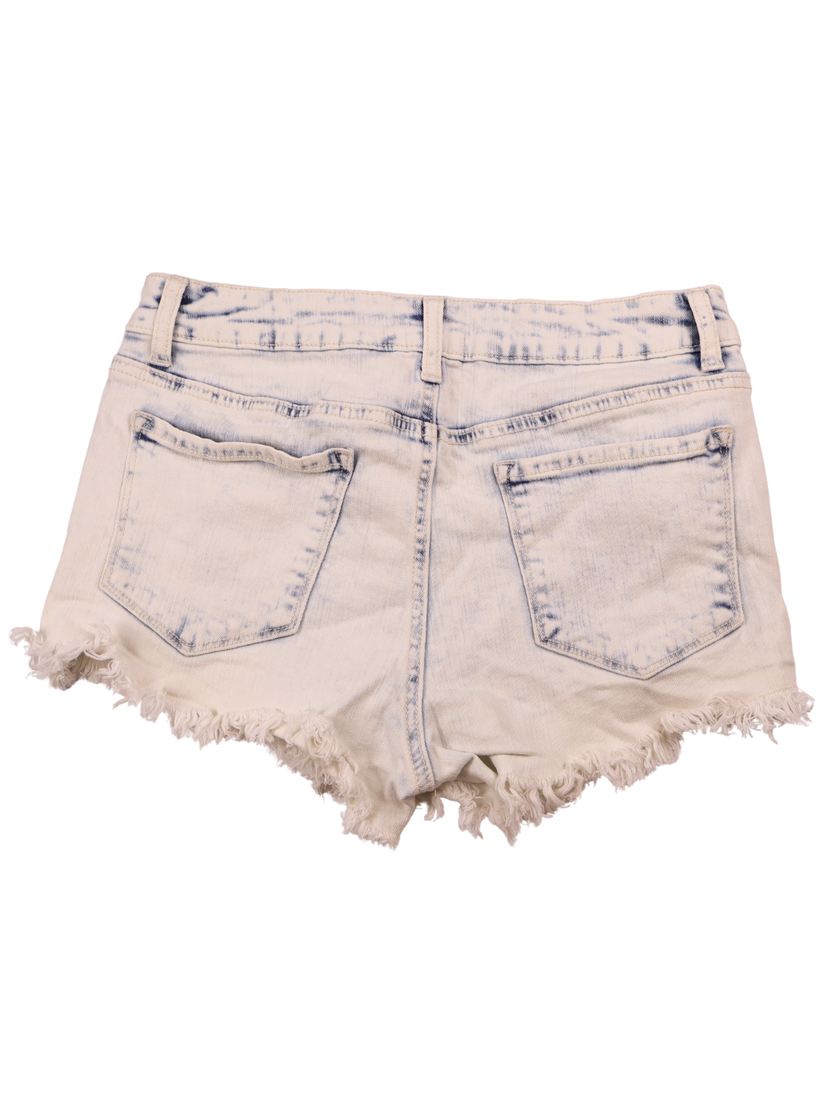 Alter’d State White Wash Distressed Cutoff Denim Shorts Size 27
