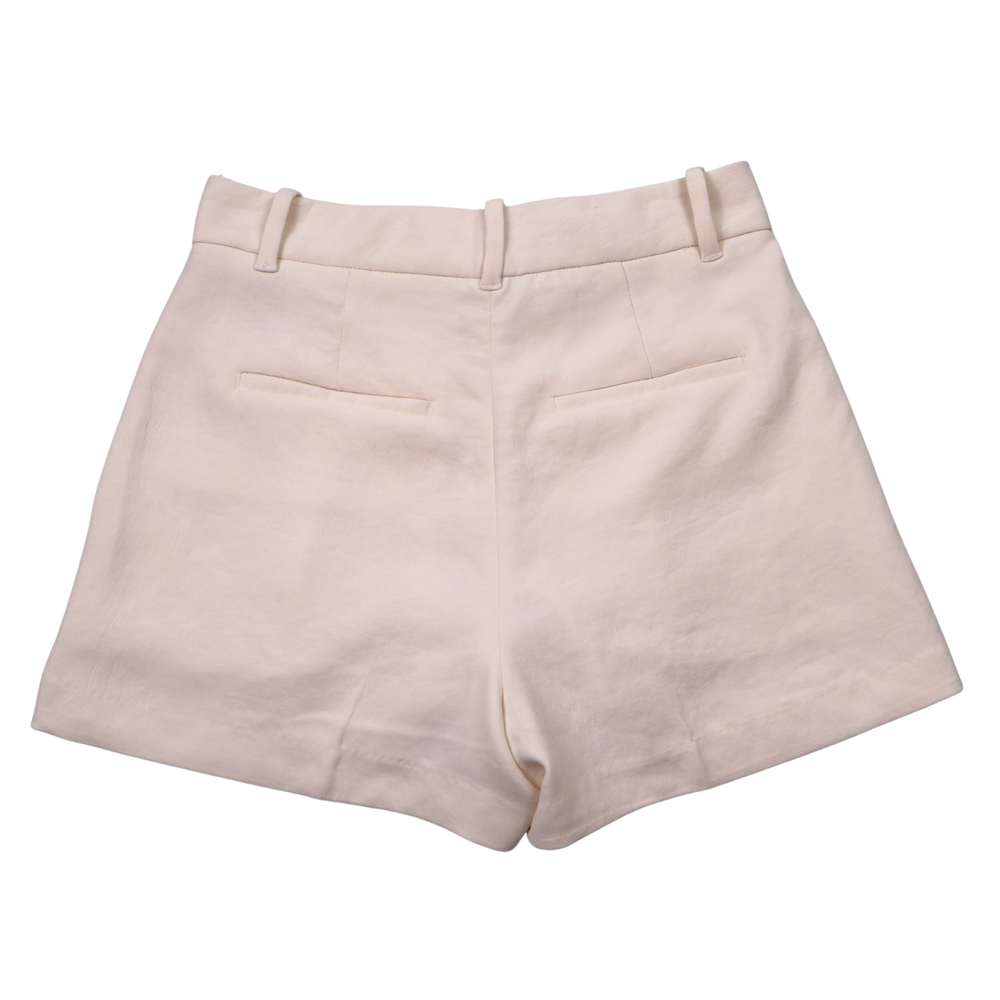 Aritzia High-Waisted Tailored Shorts – Size 4 | Neutral Pleated Dress Shorts