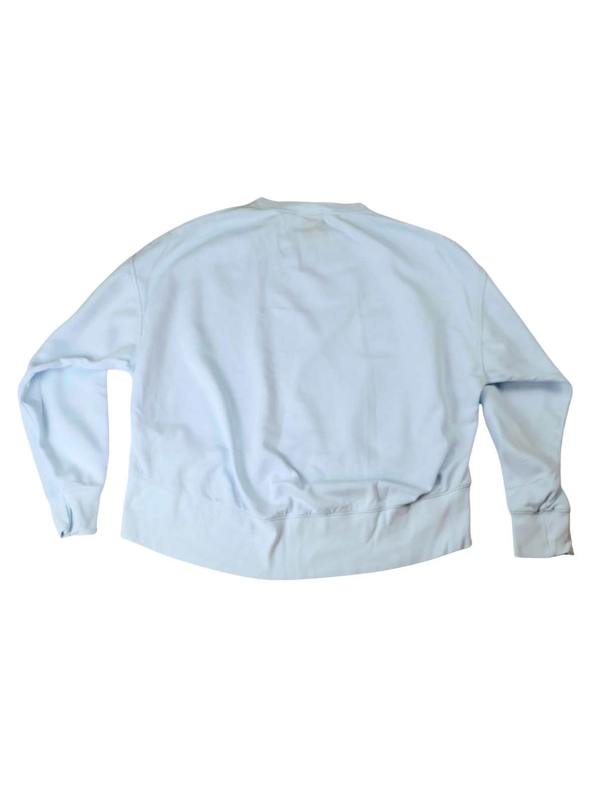 Nike Cropped Sweatshirt – Baby Blue | Oversized Fit | Size Small