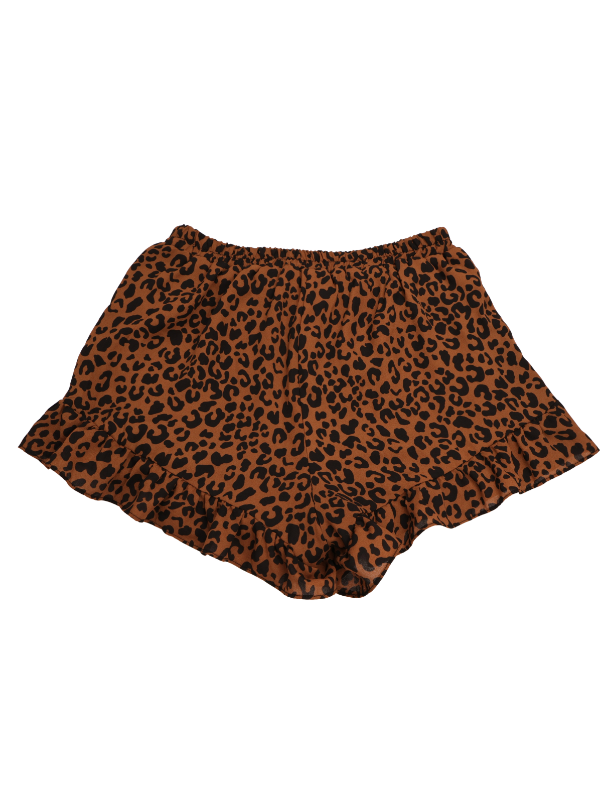 Sienna Sky Leopard Print Ruffle Shorts – Flowy High Rise Size Small