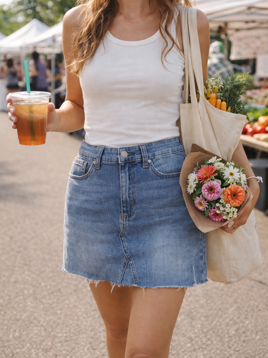 JBD Denim Mini Skirt – Modern Essential | Size Medium