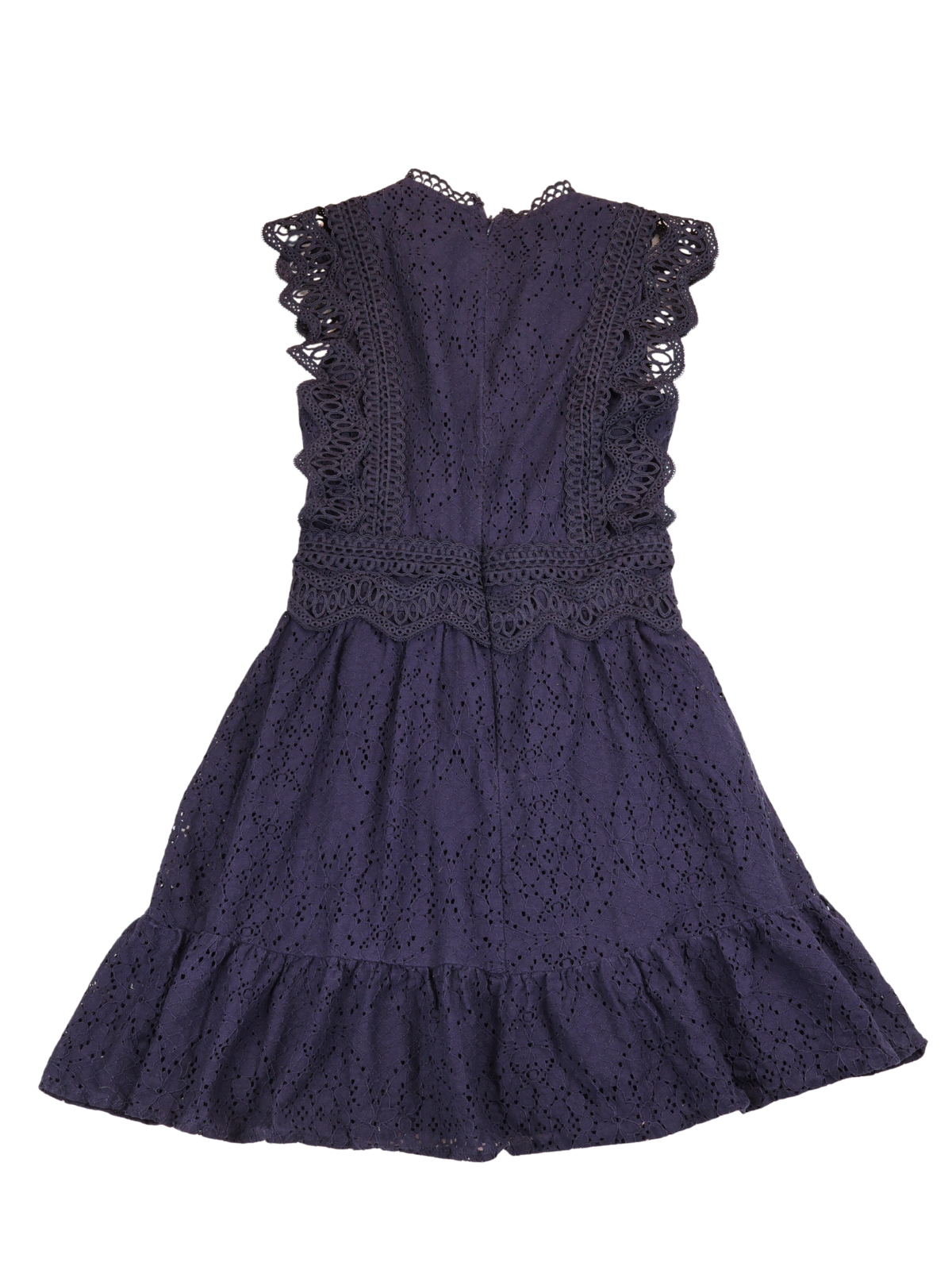 Alter’d State Navy Lace Eyelet Mini Dress XS Romantic Boho Dress