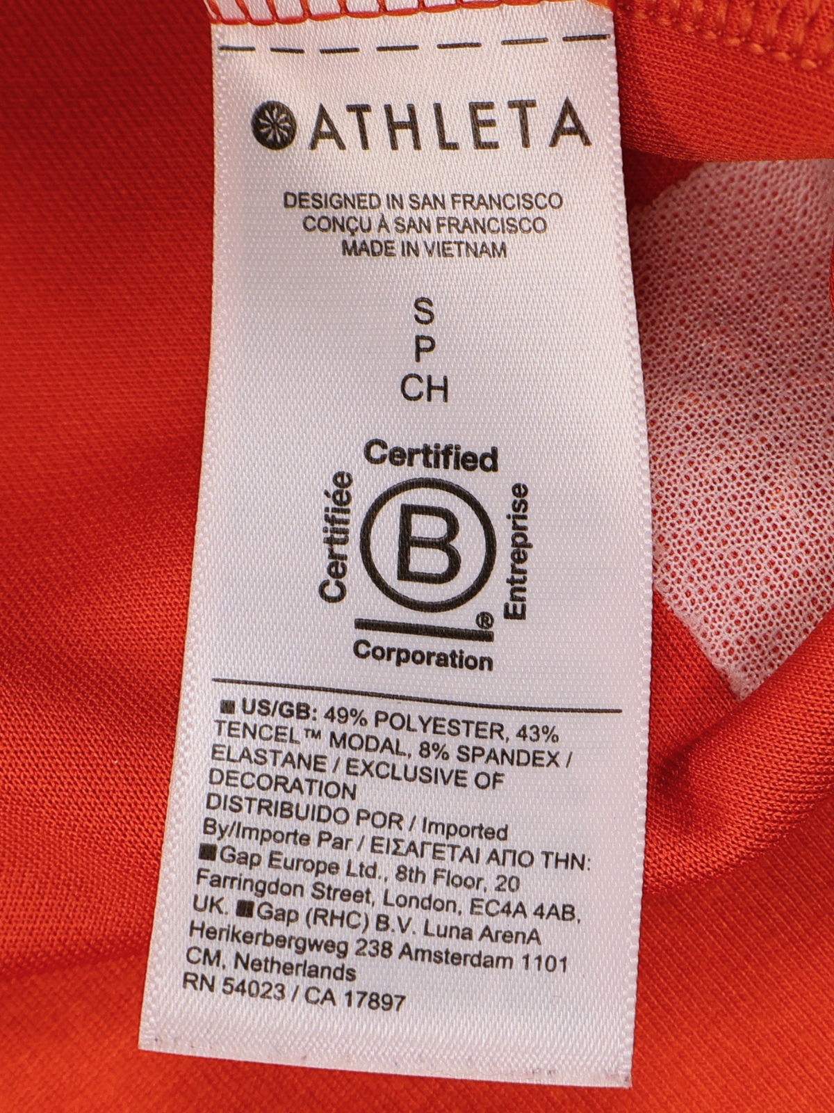 Athleta Super Soft Orange Hoodie Small Modal Blend Athleisure Sweatshirt