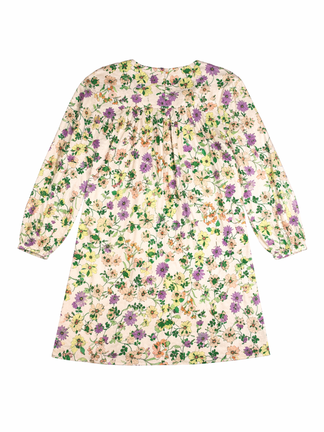 LOFT Floral Linen Blend Shift Dress | Long Sleeve | Spring Print | Size 8