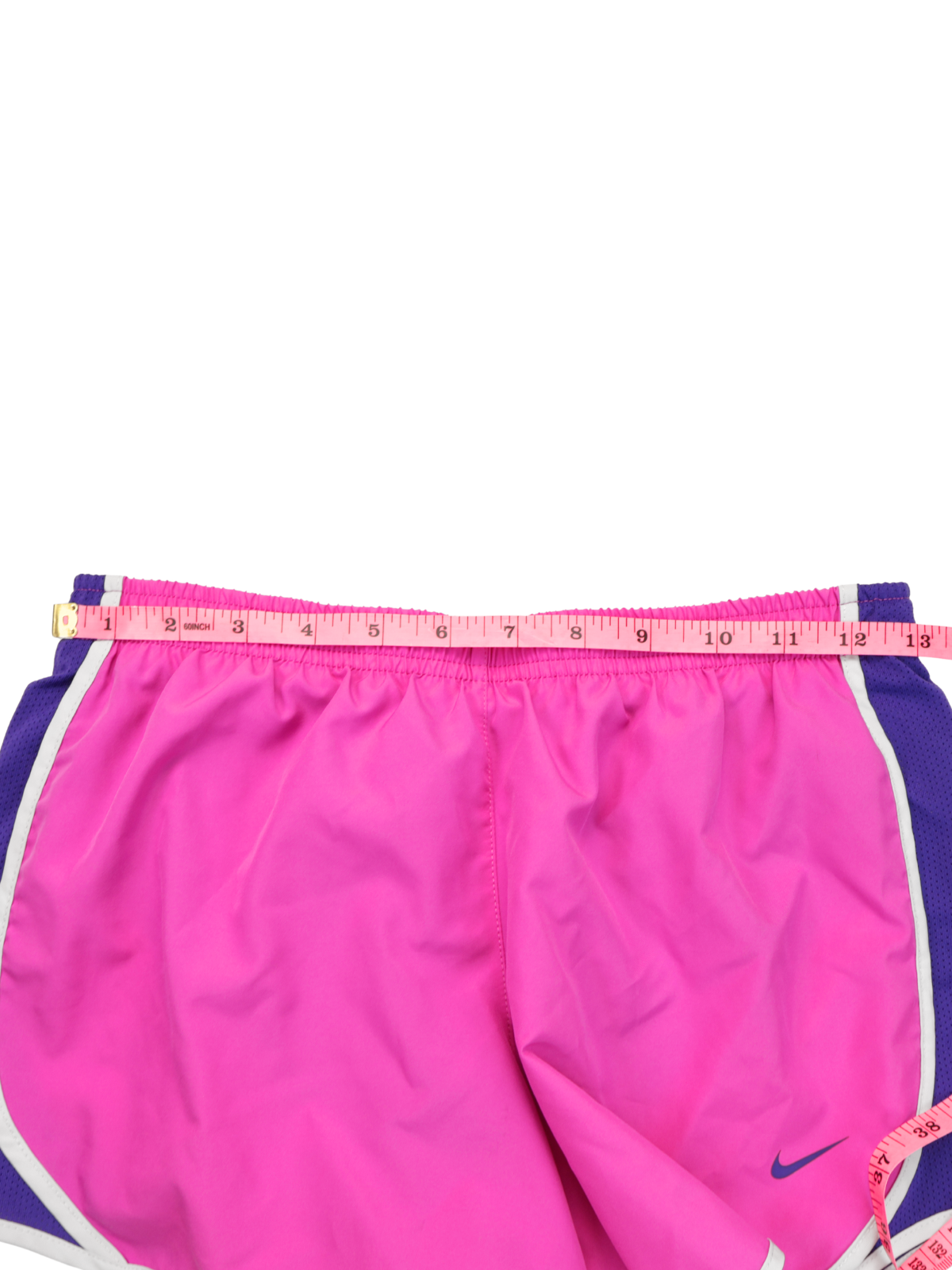 Nike Girls Dri-FIT Athletic Shorts Size Large | Pink Purple Running Shorts