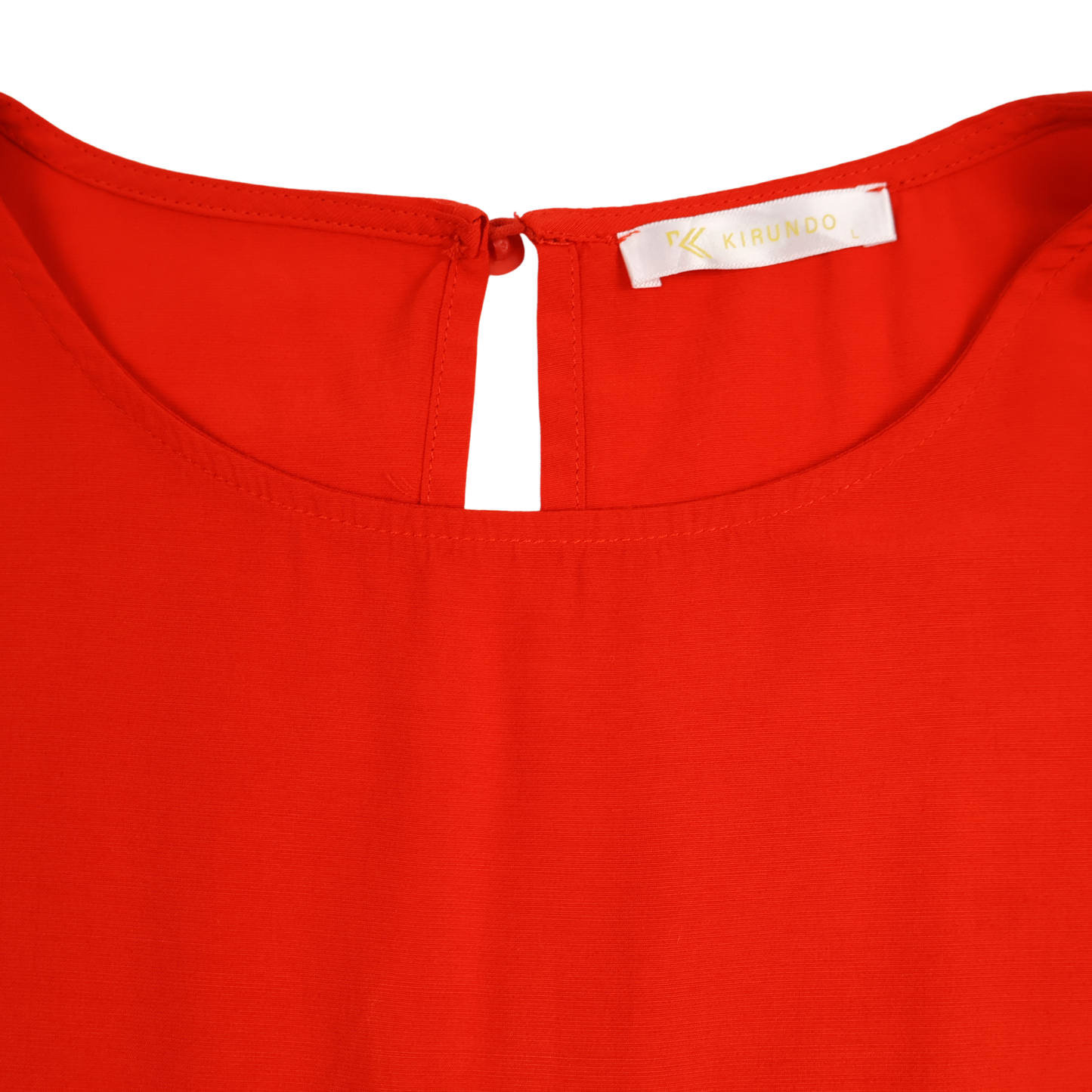 Kirundo Red Tiered Ruffle Dress – Size Large – Flowy Casual Summer Dress