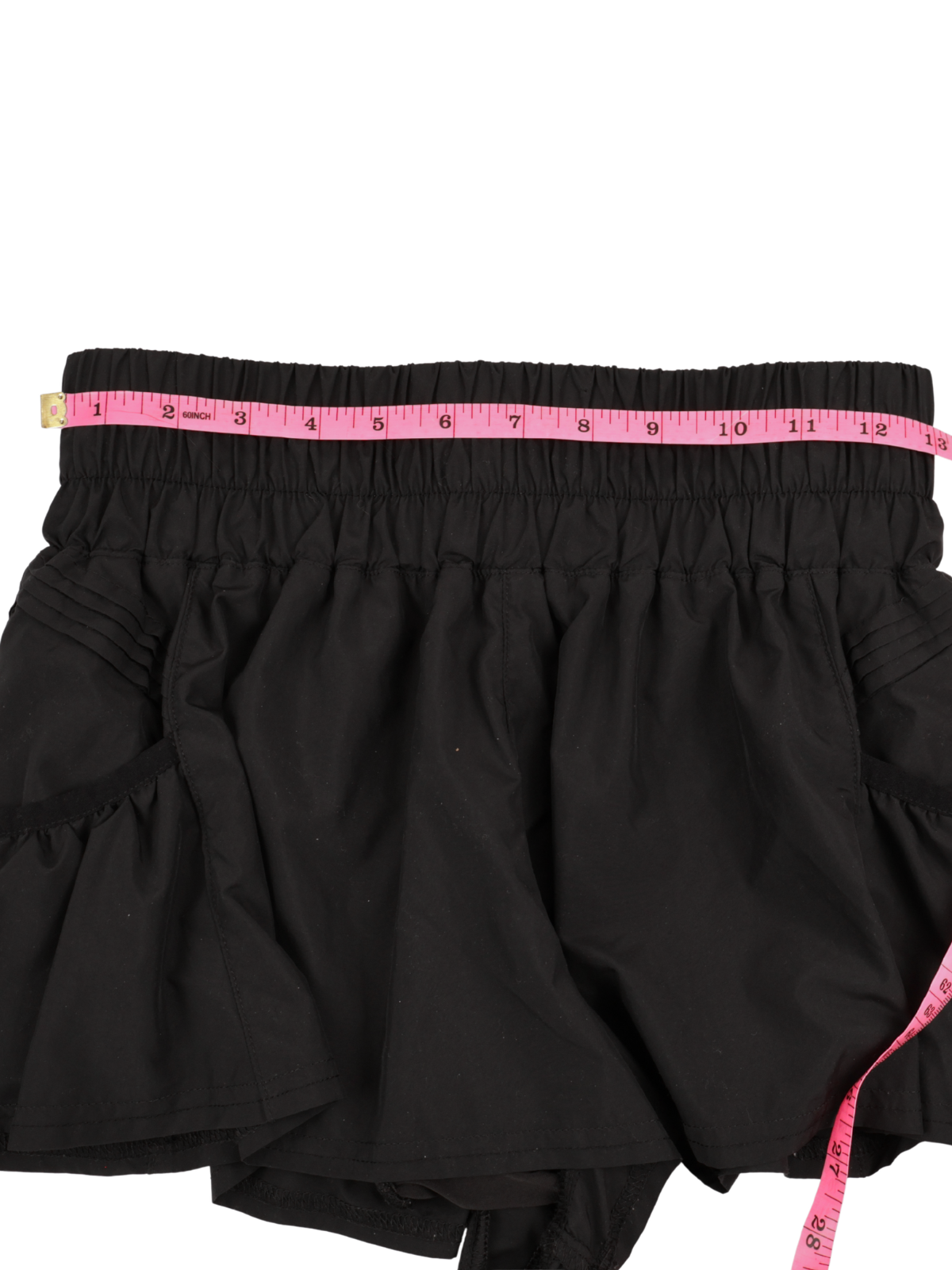 FP Movement Get Your Flirt Black Ruffle Athletic Shorts XS Flowy Activewear