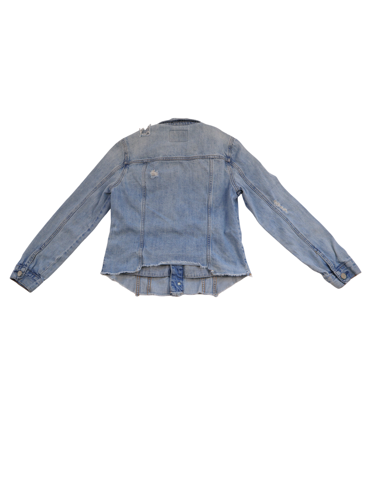 BLANK NYC Distressed Denim Jacket – Fitted Small
