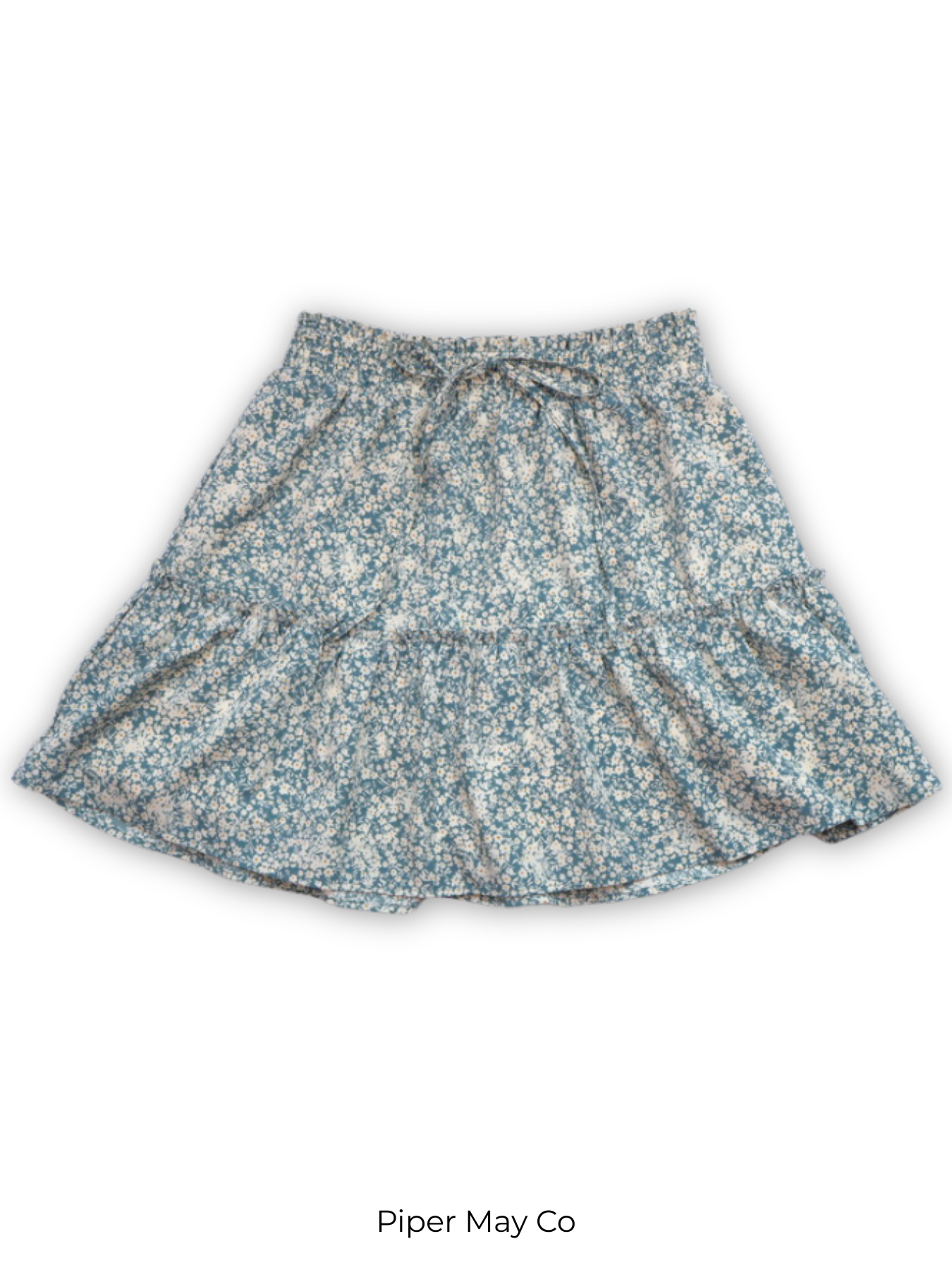 Pepper Crane Floral Mini Skirt – Effortless Neutral | Size Small