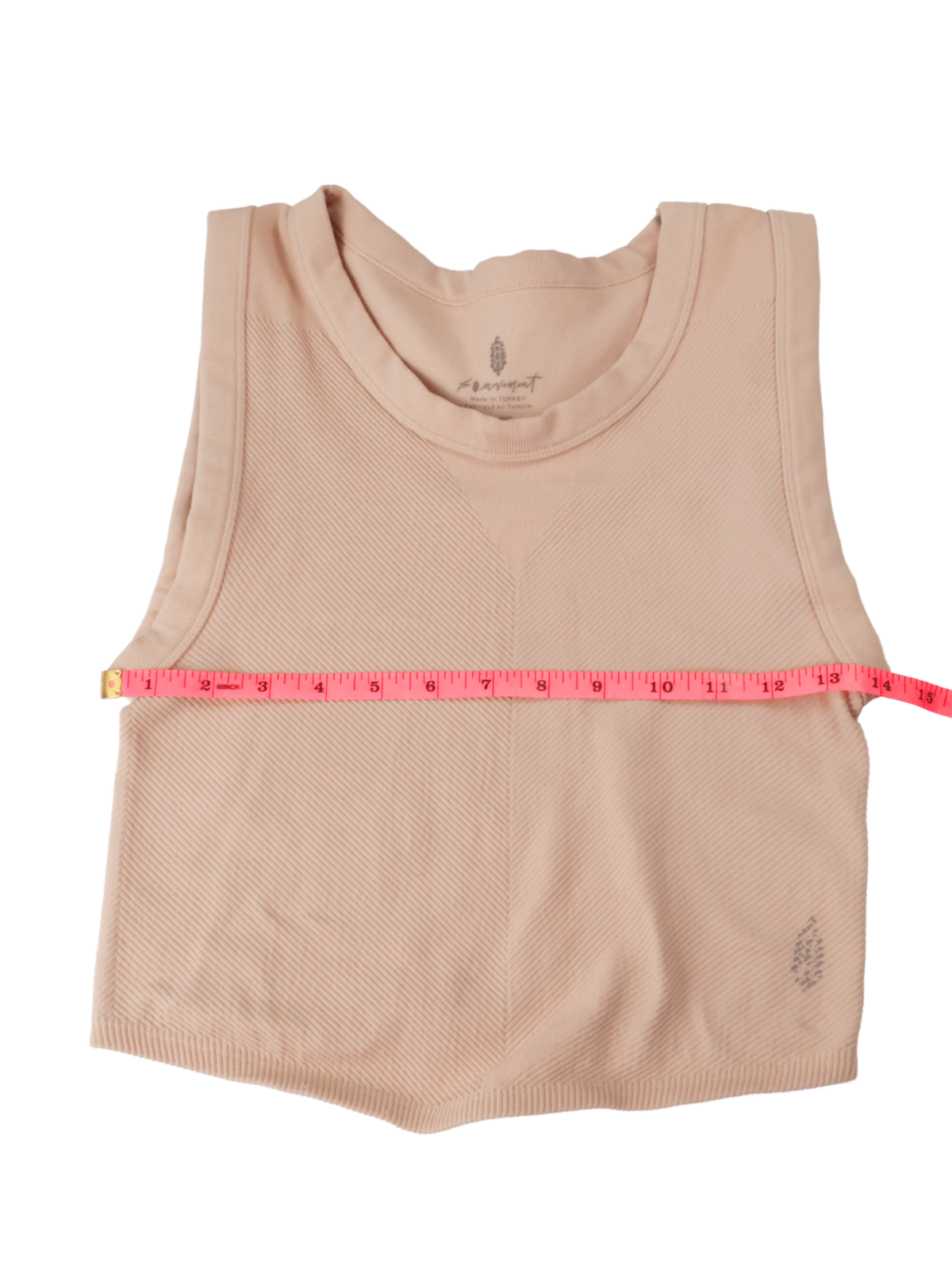 Free People Movement “Free Throw” Ribbed Cropped Tank – Tan | M/L