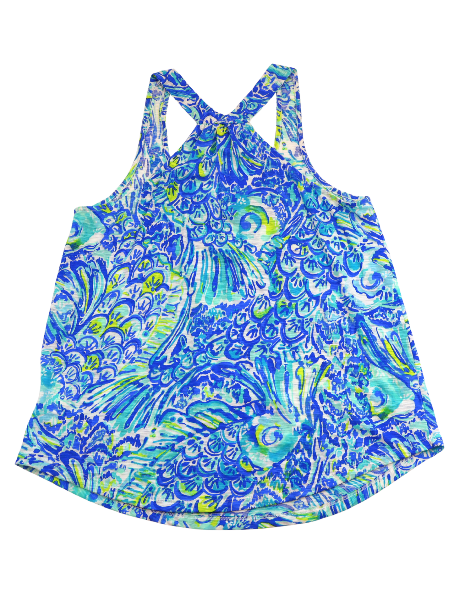 Lilly Pulitzer Signature Print Racerback Tank – Vibrant Coastal Statement | XXS